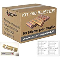 Blísters para monedas de euro KIT 150 MIXTO: 1 € - 2 € Y 50 Céntimos (50 piezas por denominación) Obra maestra y sellos…